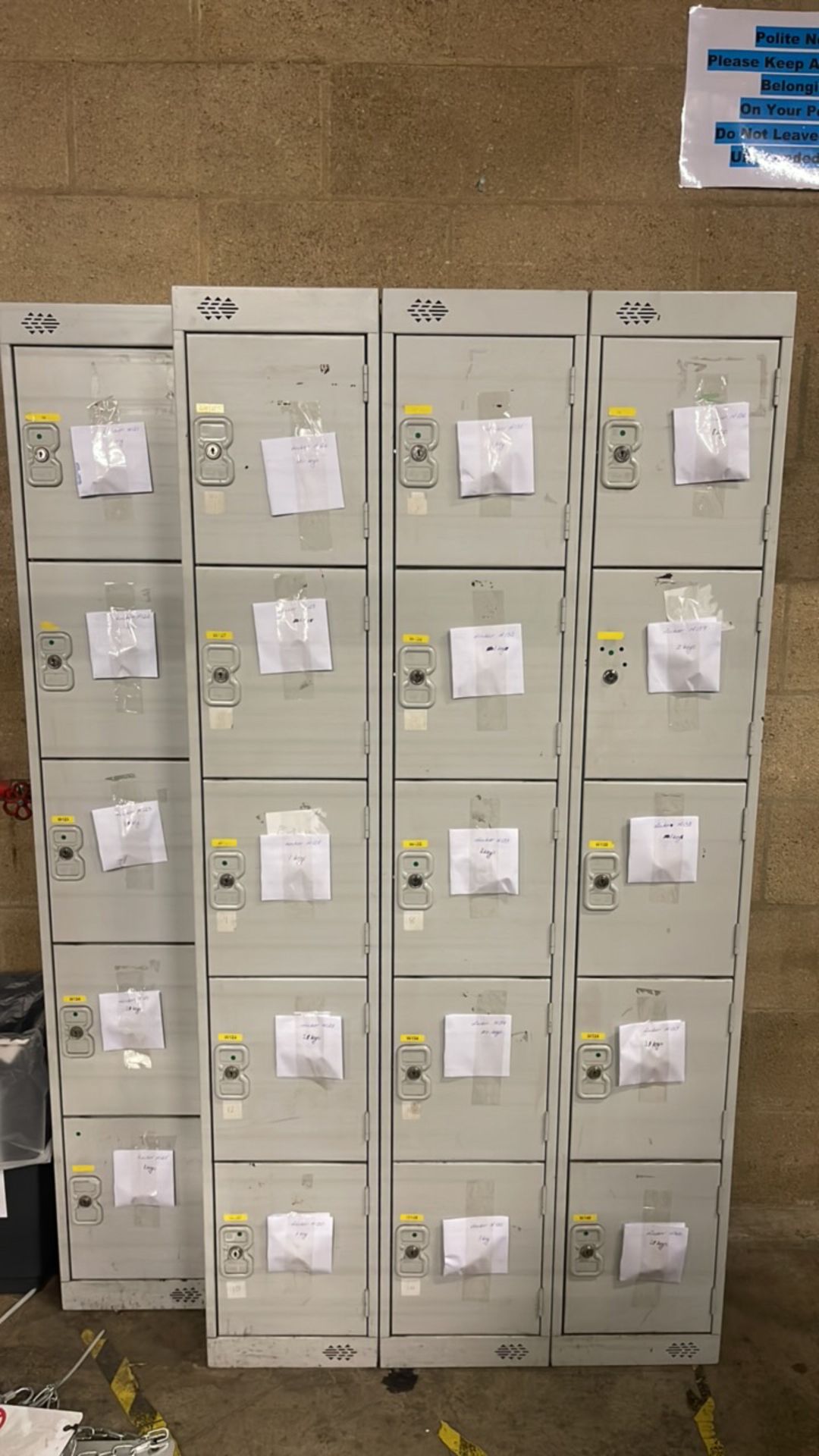 Set Of Metal Lockers x20