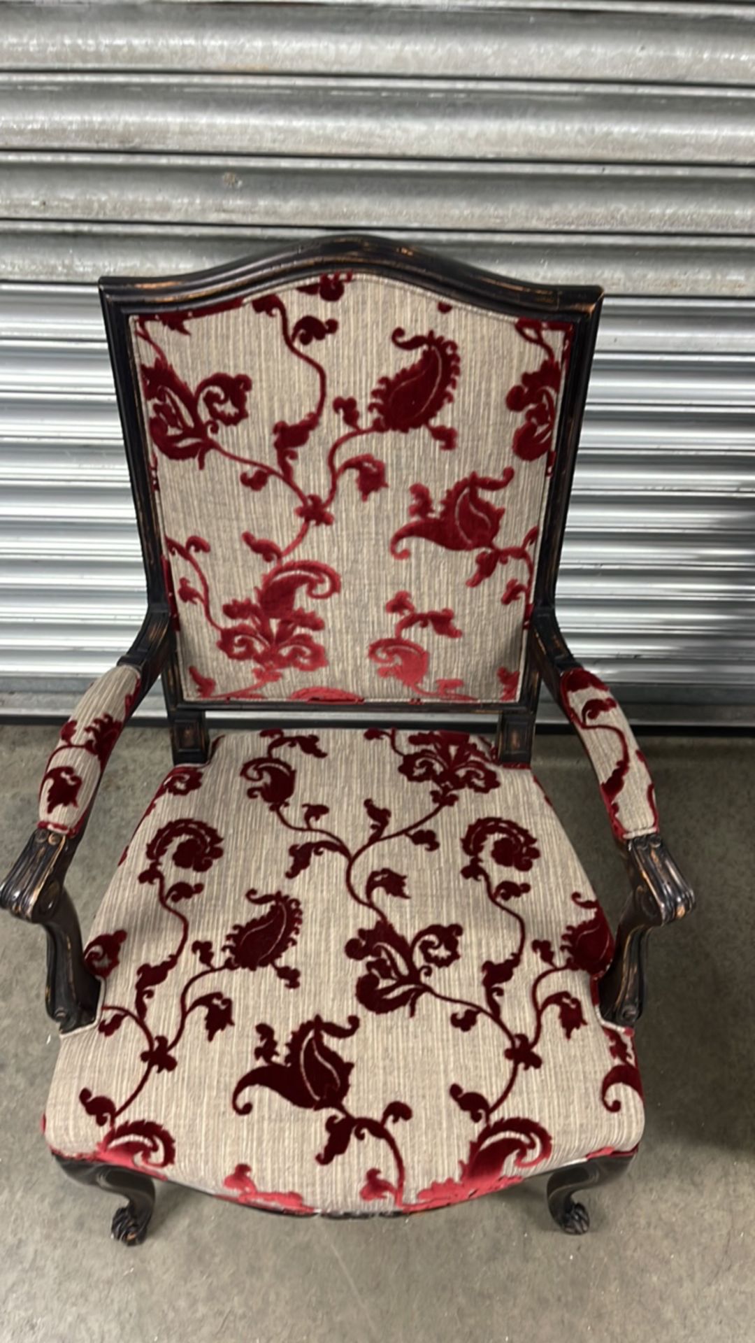 Pair of Roche Bobois Floral Dining Chairs with Arms RRP £650 Per Chair - Image 4 of 8