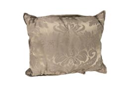Grey Sofa Cushions with Floral Design x 3