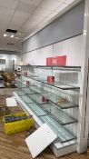 Glass Retail Shelving With Brackets