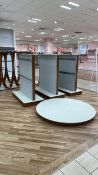 Retail Display Stands & Wooden Plinth x3