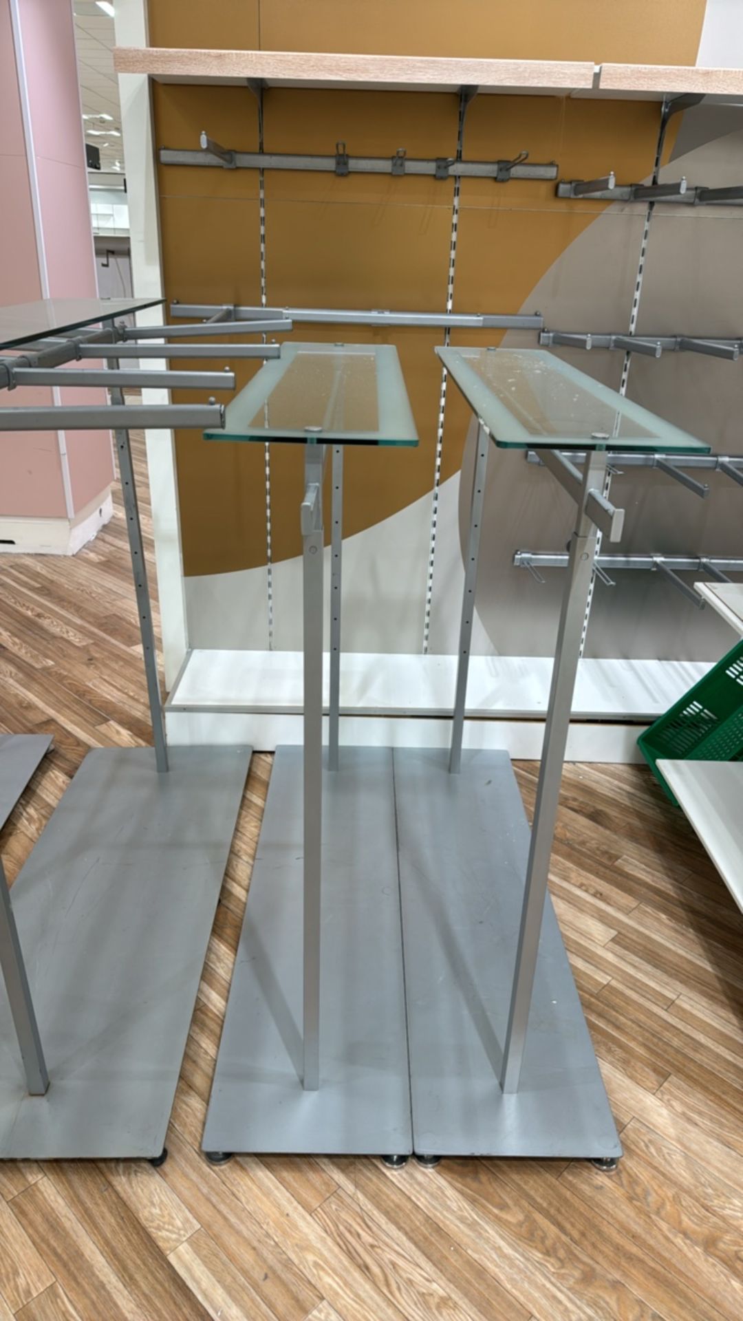 Glass Top Metal Hanging Display x5 - Image 2 of 5