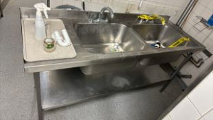 Stainless Steel Dual Sink Unit
