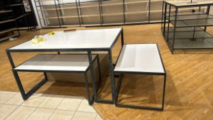 Display Tables Wood/Metal x2 Wood Display Items x1