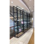 Metal Wood & Glass Retail Display Units x4