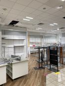 Walls Of Retail Shelving With Metal Brackets x3