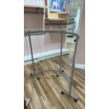 Curved Metal Hanging Retail Stand