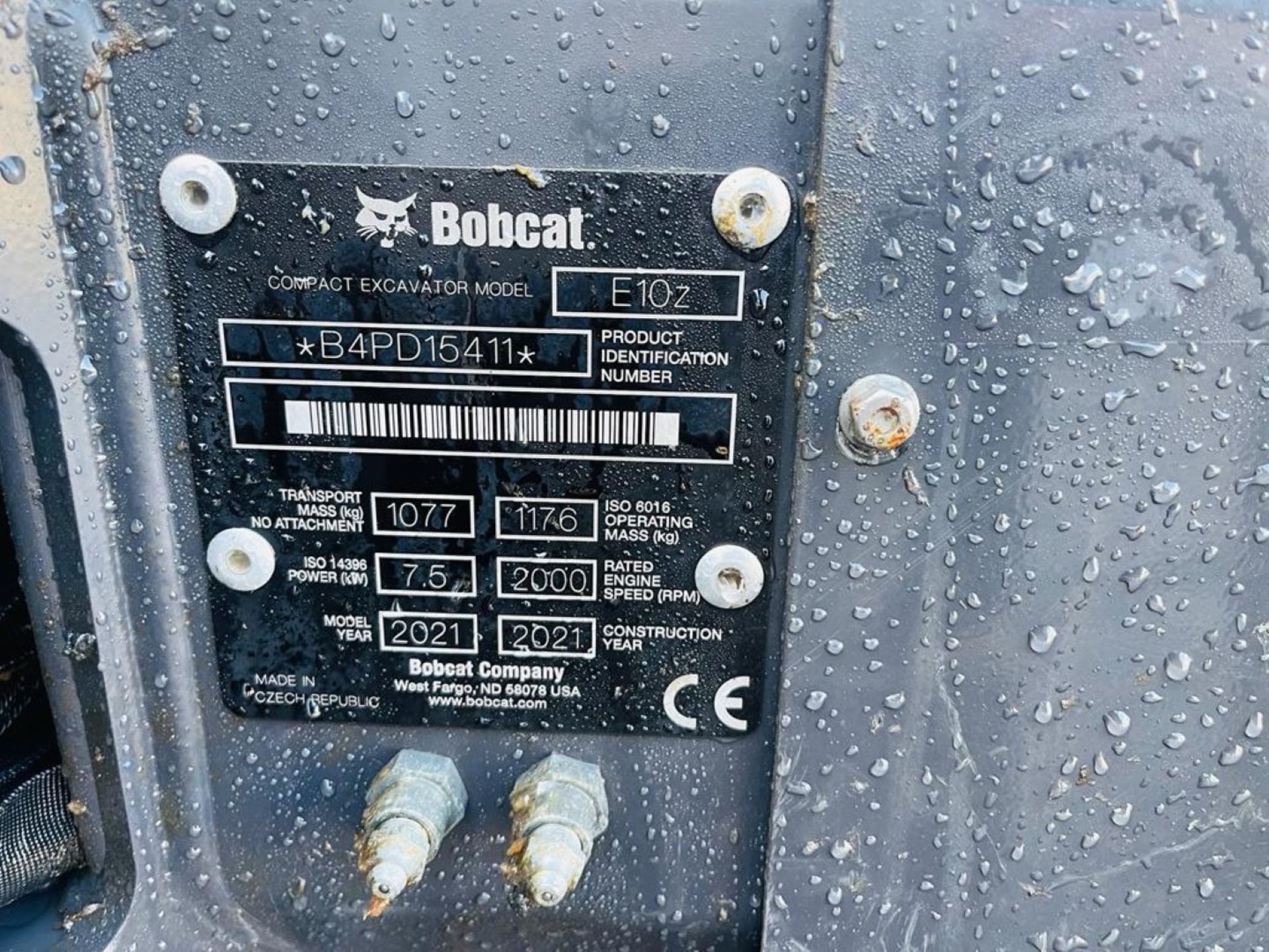 2021, BOBCAT E10Z EXCAVATOR - Image 11 of 17