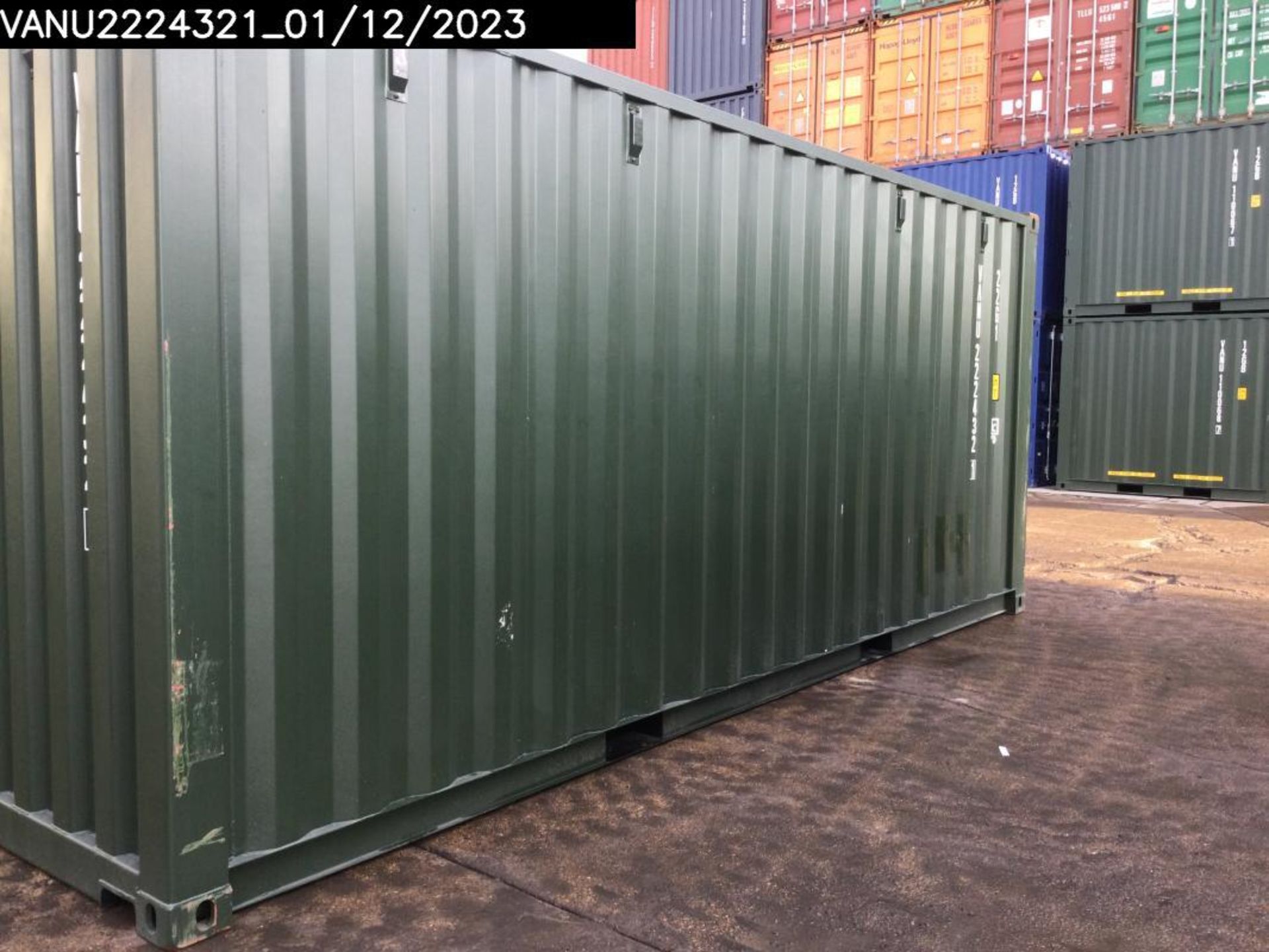 One Trip 20ft Shipping Container - Unit Number – VANU2224321 - Bild 5 aus 7