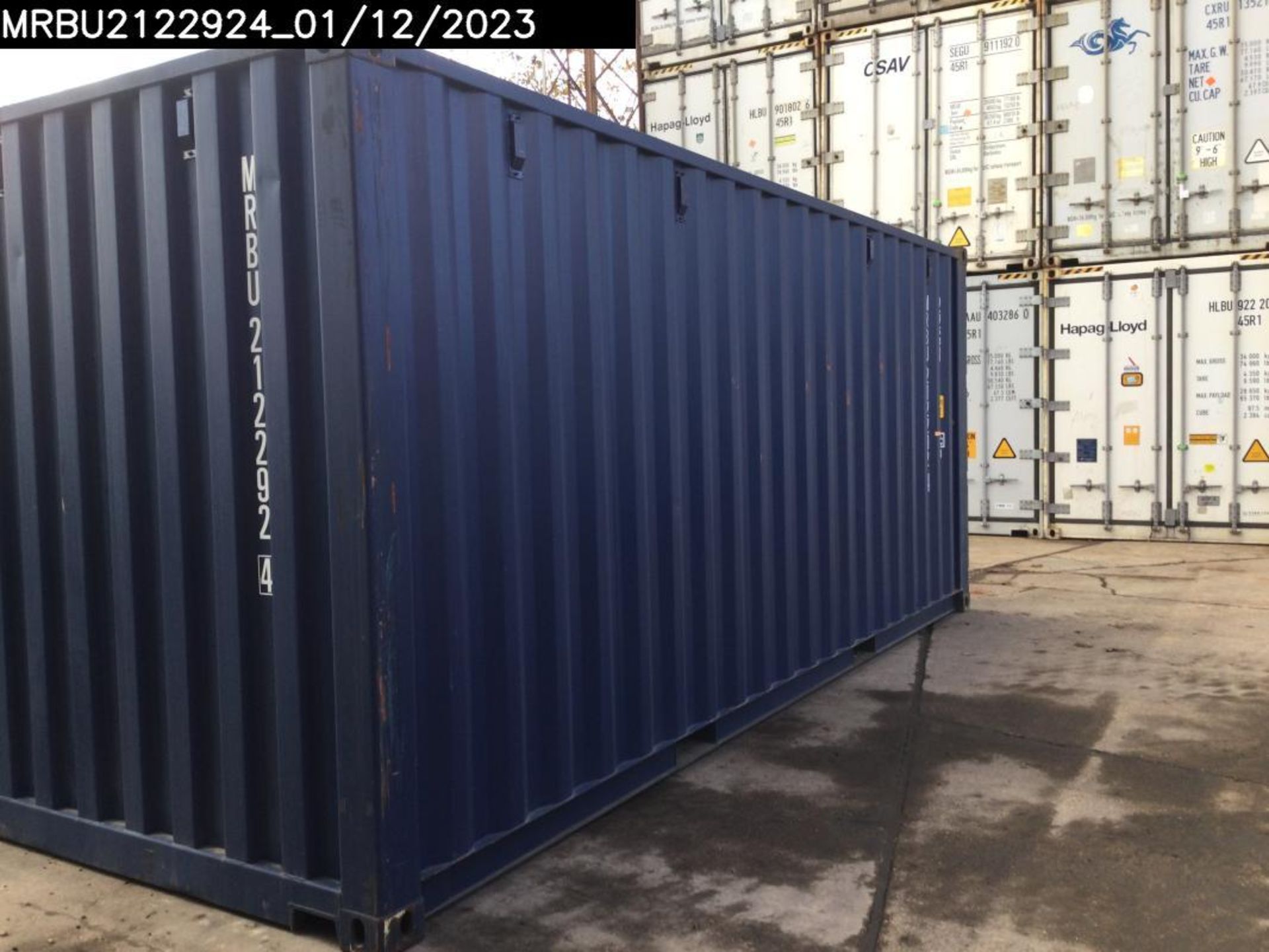 One Trip 20ft Shipping Container - Unit Number – MRBU2122924 - Bild 4 aus 5