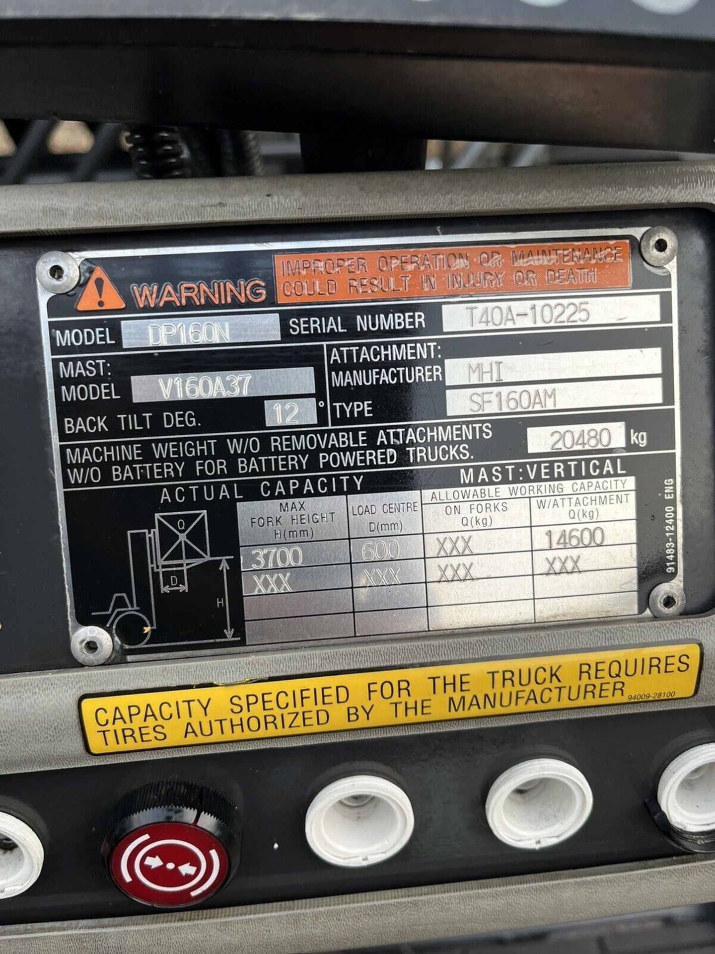 2012, Caterpillar 16 Tonne Diesel Forklift Truck - Image 14 of 16