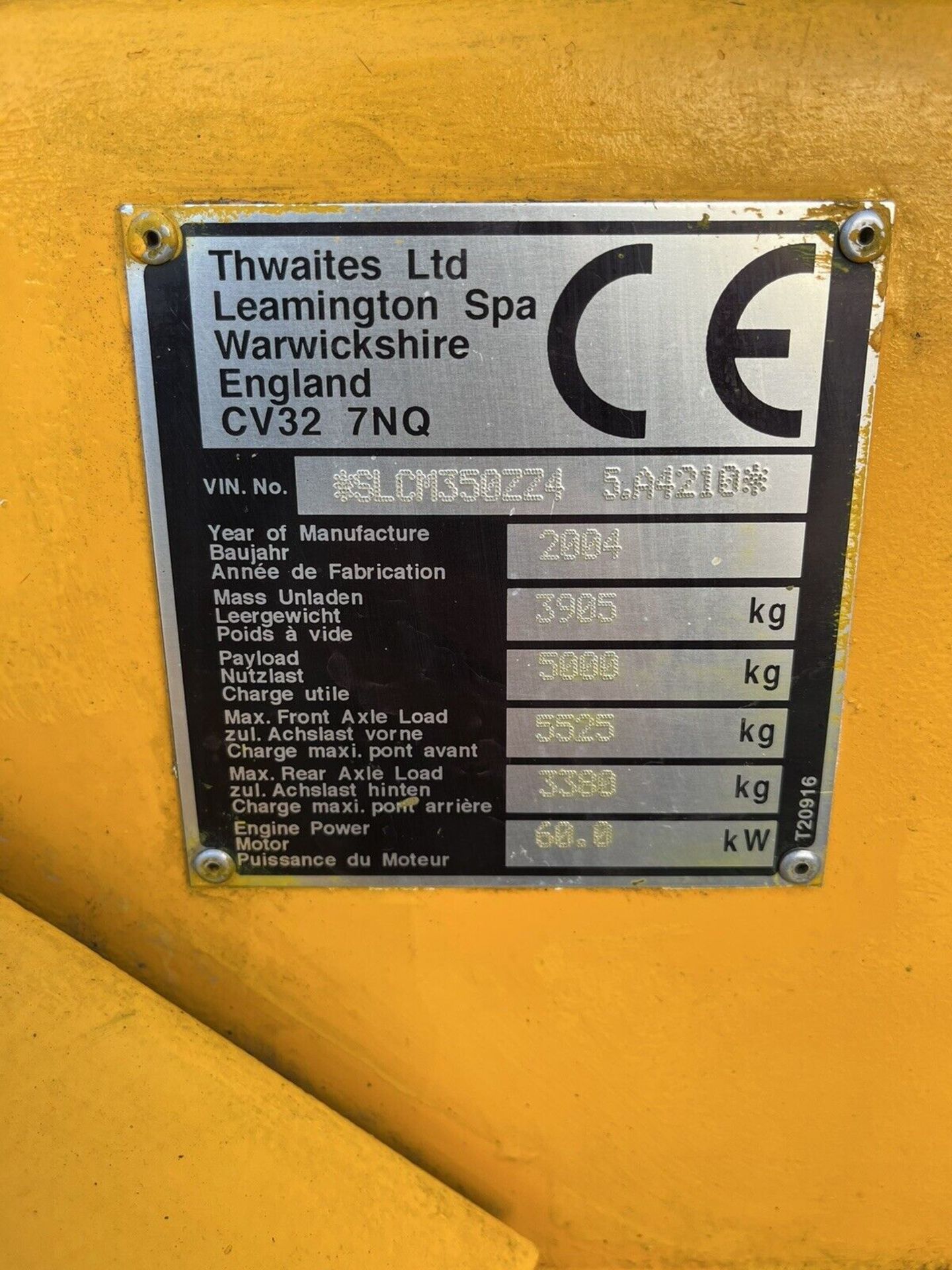 2004 THWAITES 6 Ton Dumper - Image 7 of 10