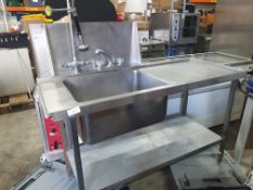 Stainless Steel Feed Table Pot Washing Sink