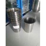 Stainless Steel Cups x10