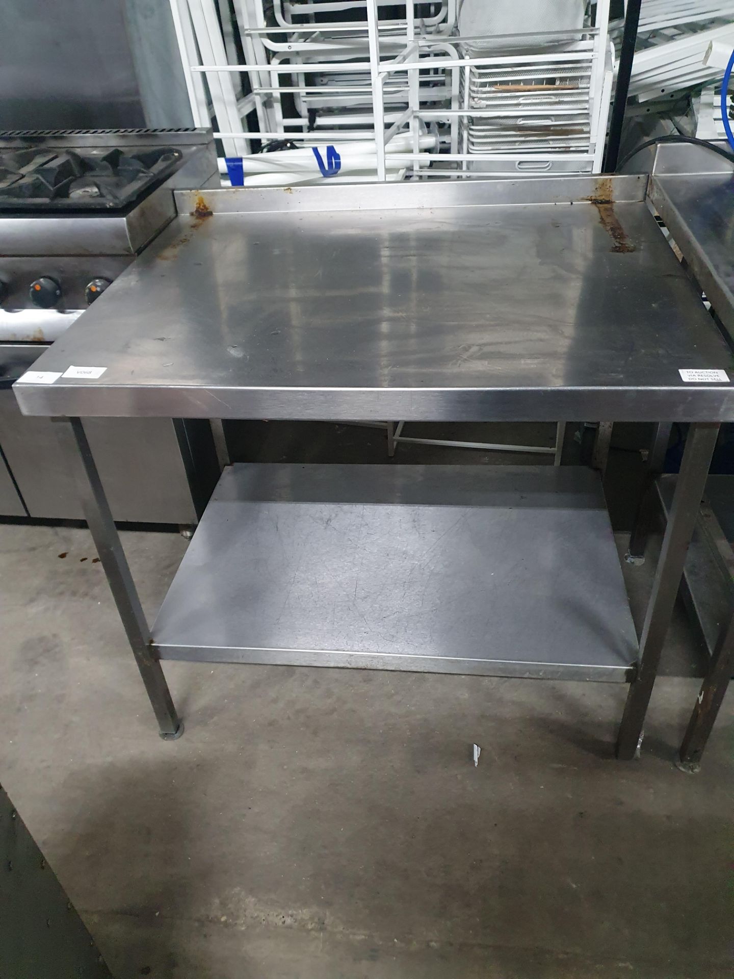 Stainless Steel Table With Under Shelf