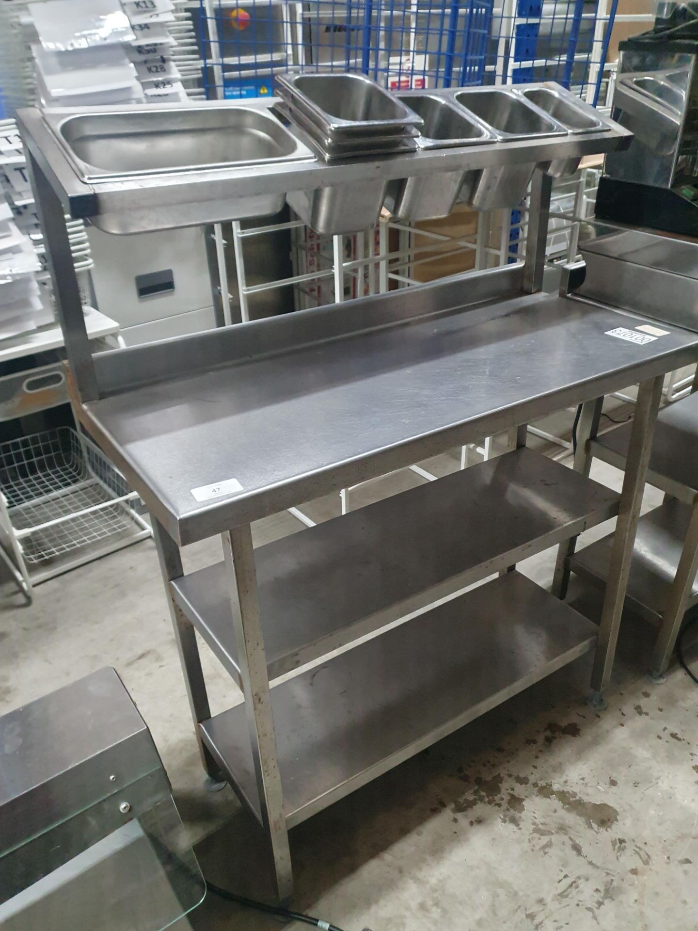 Stainless Steel Prep Table With Gastro Shelf - Image 2 of 2