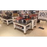 Metal/Wood Retail Display Tables x2