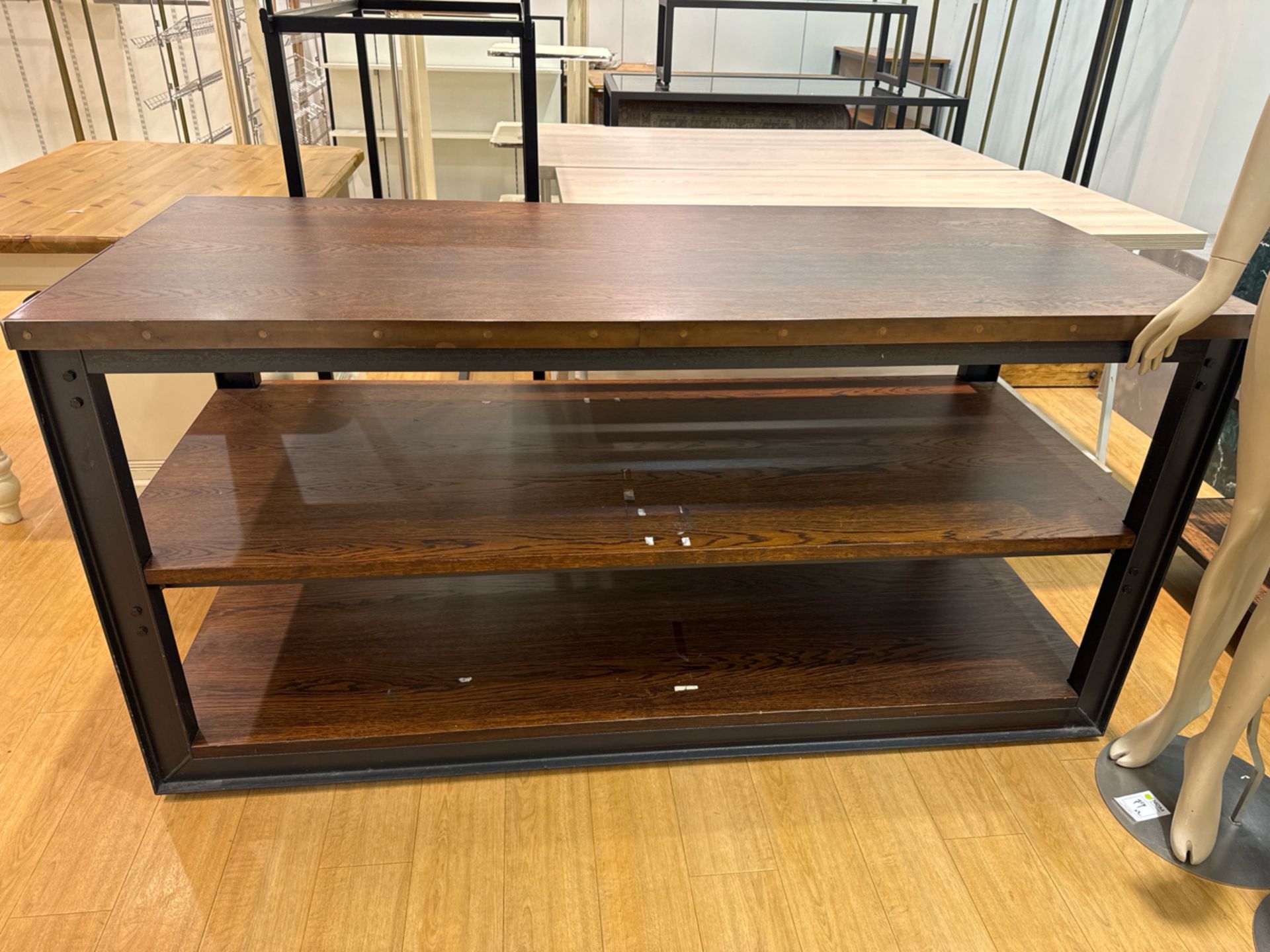 Metal & Wooden Display Table