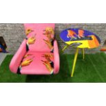 Selleti Arm Chair and Table