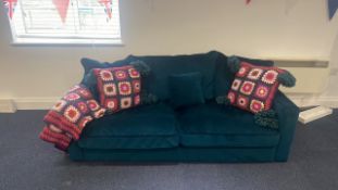 Sofa, Cushions & Throw