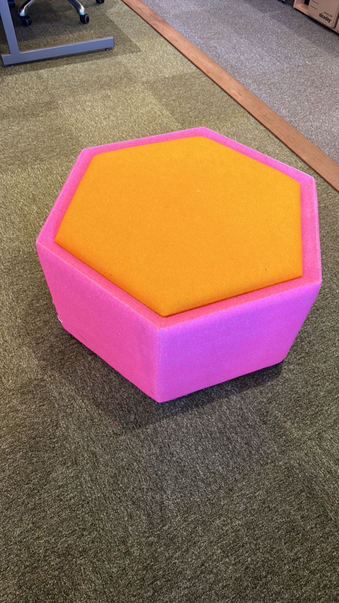 Stool - Baby pink & orange