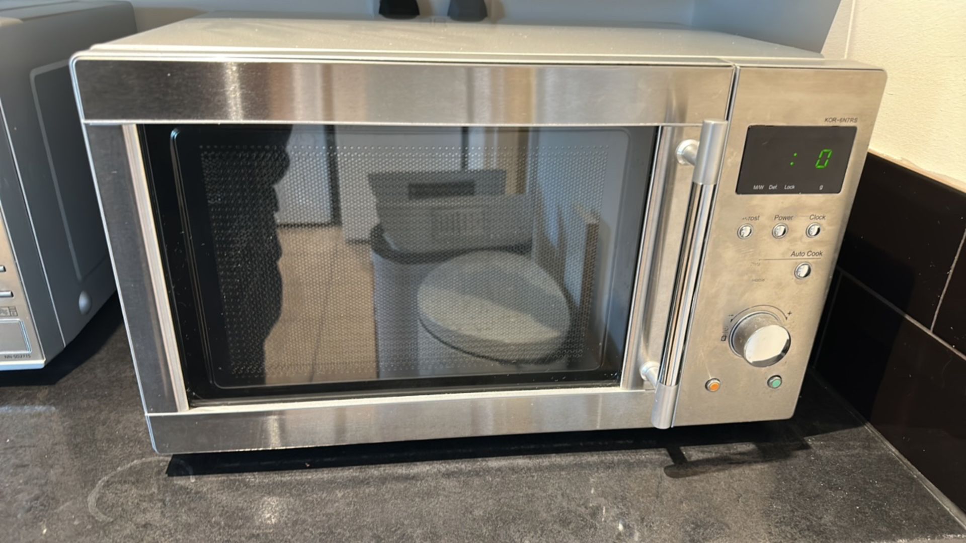 Pair of Silver Microwaves - Image 2 of 4