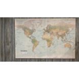 Map Of The World Canvas