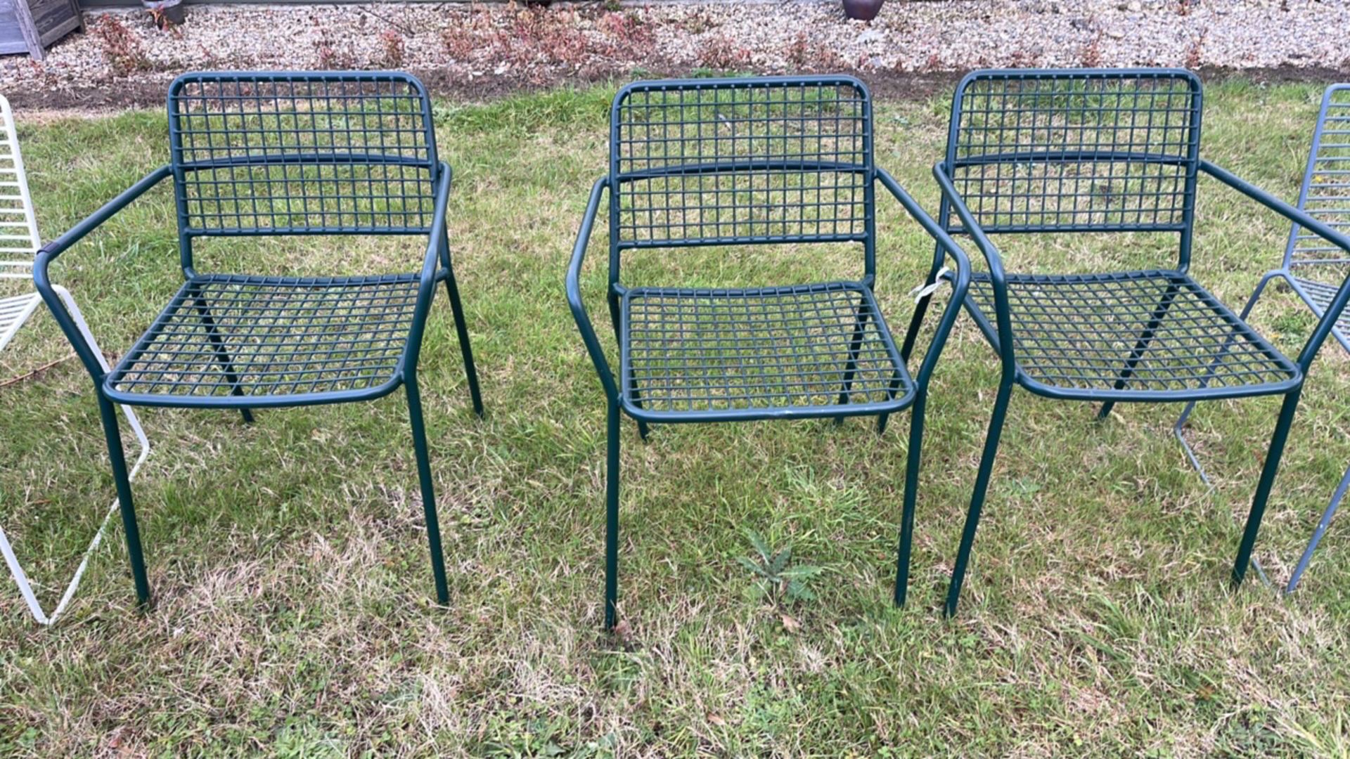 10x Assorted Garden/Outdoor Metal Chairs - Image 4 of 6