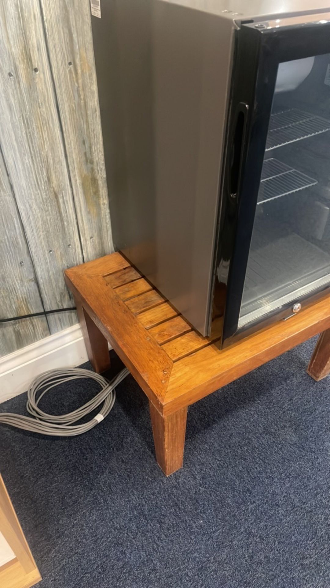 Small Fridge, Book Case & Table - Image 8 of 8