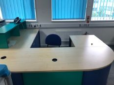 Blue and Green Desk