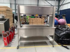 Mobile Stainless Steel Four Well Bain Marie