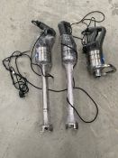 Set of 3 Robot Coupe Industrial Stick Blenders