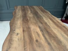 Dining Table On Metal Crossed Base