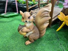 Standing Happy Squirrel Statue