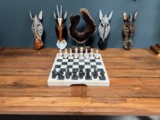 Solid Marble Handmade Chess Set