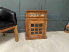 Wooden Telephone Box/Side Table
