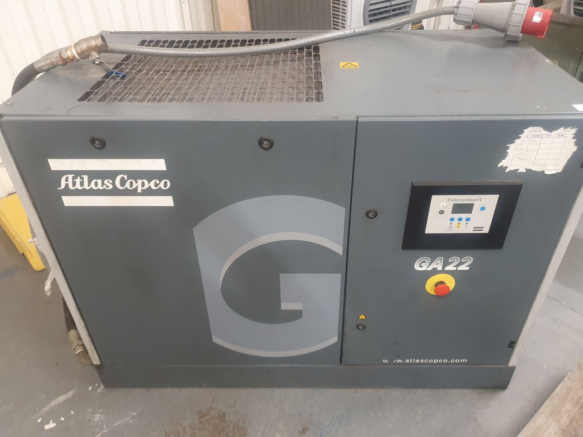 Atlas Copco GA22 Rotary-Screw Air Compressor - Image 2 of 5