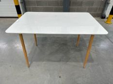 White Gloss Table