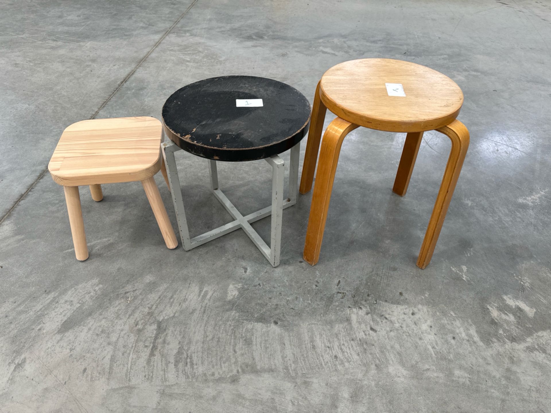 Wooden Stools x3