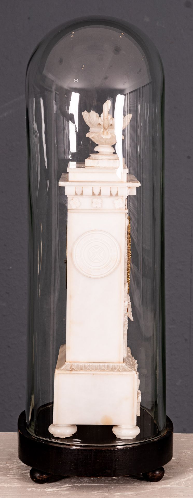 Imposante Kaminuhr/ Pendule, aufwändig gestaltetes ca. 44 cm hohes, rechteckiges, von Blumenschale - Image 2 of 21