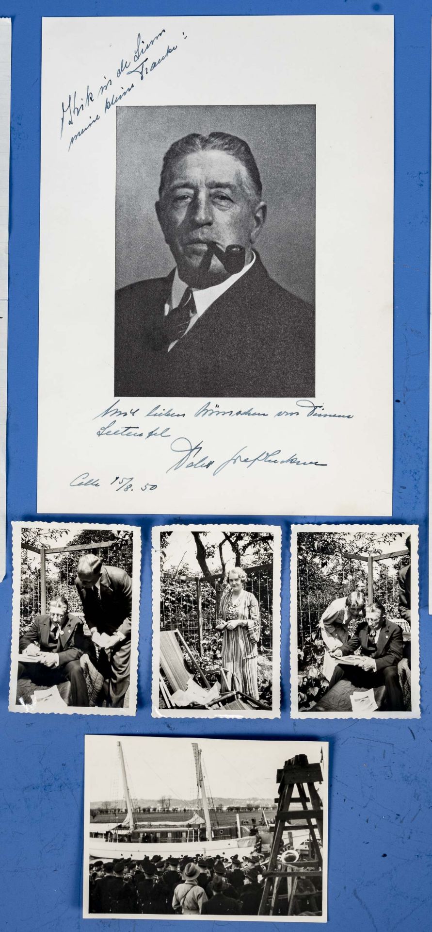 9tlg. Konvolut, den "Seeteufel" Felix Graf von Luckner ( 1881 - 1966) betreffend, bestehend aus: 2  - Bild 3 aus 6