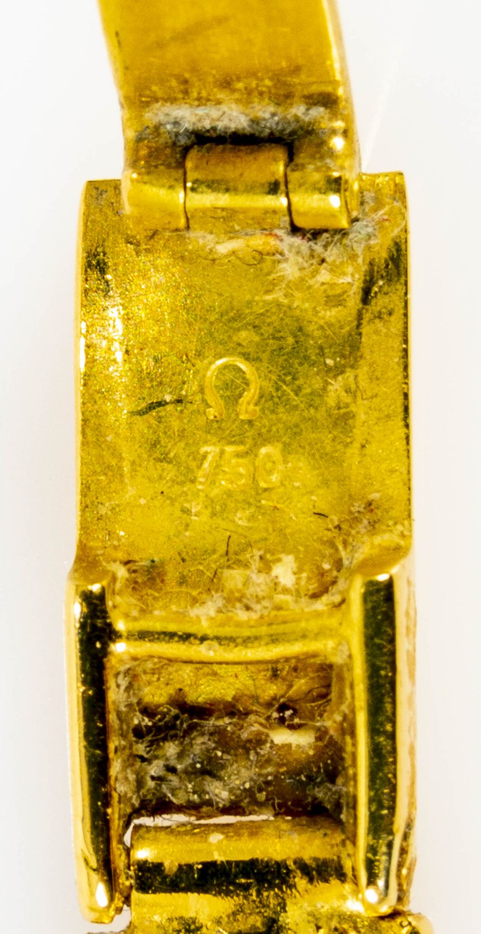 Schmuckvolle OMEGA Damenarmbanduhr der 1950er/ 60er Jahre an orig. Omega- Gliederarmband mit Faltsc - Bild 13 aus 13