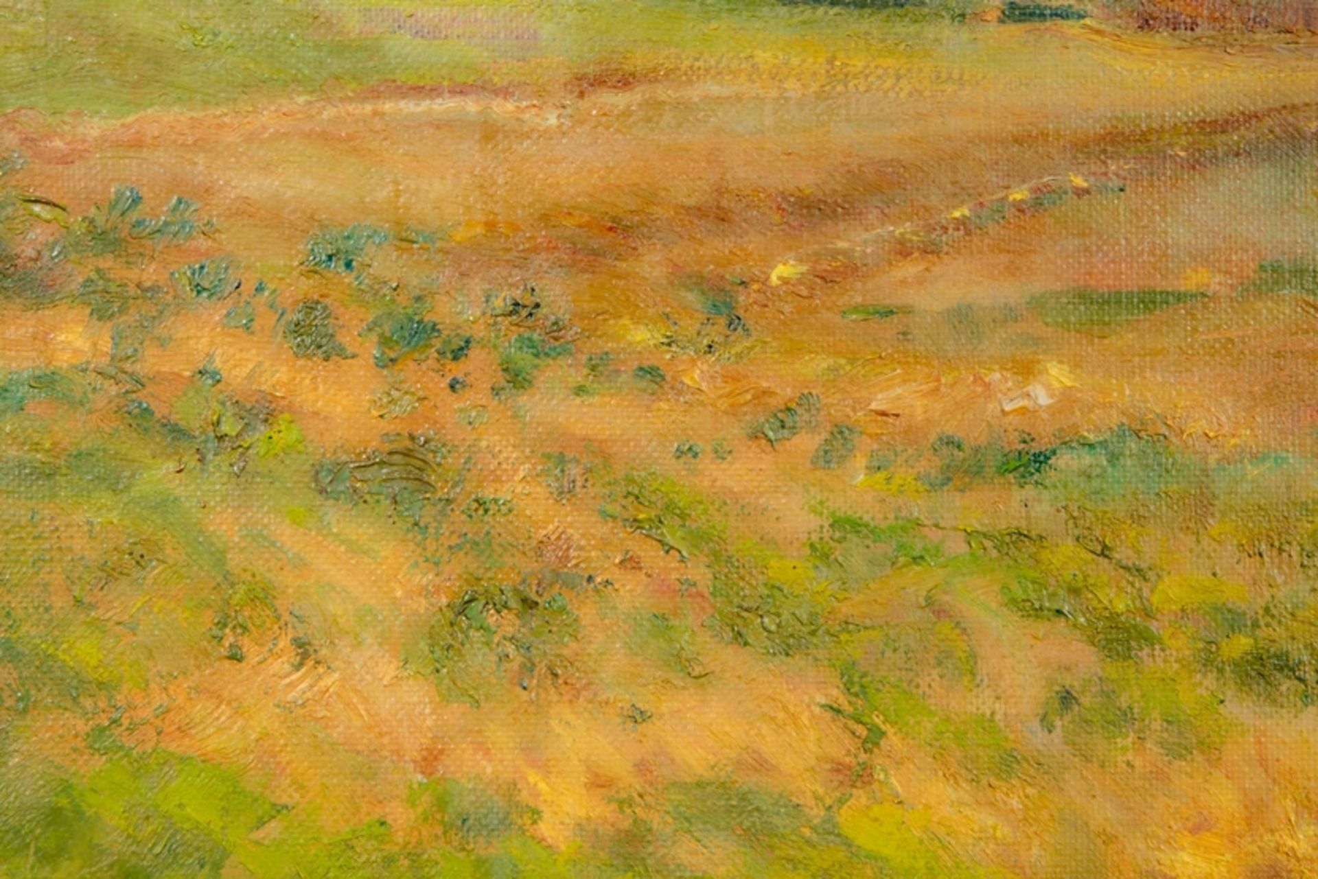 "Sommerliche Landschaft", Gemälde Öl auf Leinwand, ca. 51 x 72,5 cm, unten rechts signiert: "Viggo  - Bild 7 aus 10