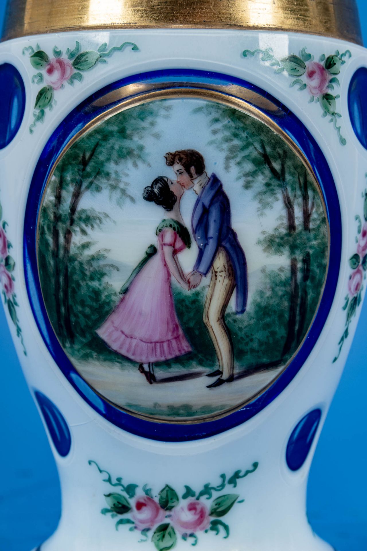 Brautbecher "der erste Kuss", Höhe ca. 13,5 cm. Ursprünglich aus der Familie v. Alten (Hannover) st - Image 3 of 8
