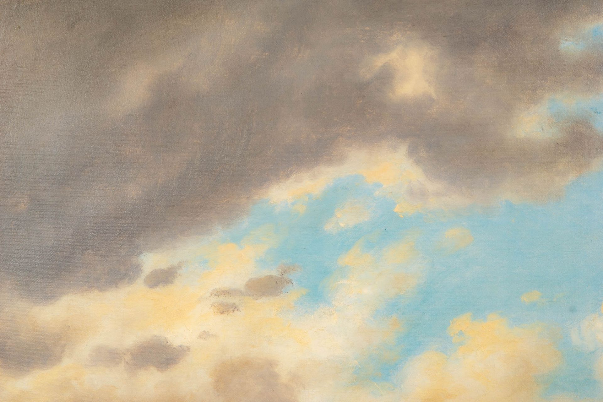 "Morgenstund ved Öresund", großes Gemälde des Axel Schovelin= Axel Thorsen Schovelin ( Kopenhagen 1 - Bild 7 aus 11