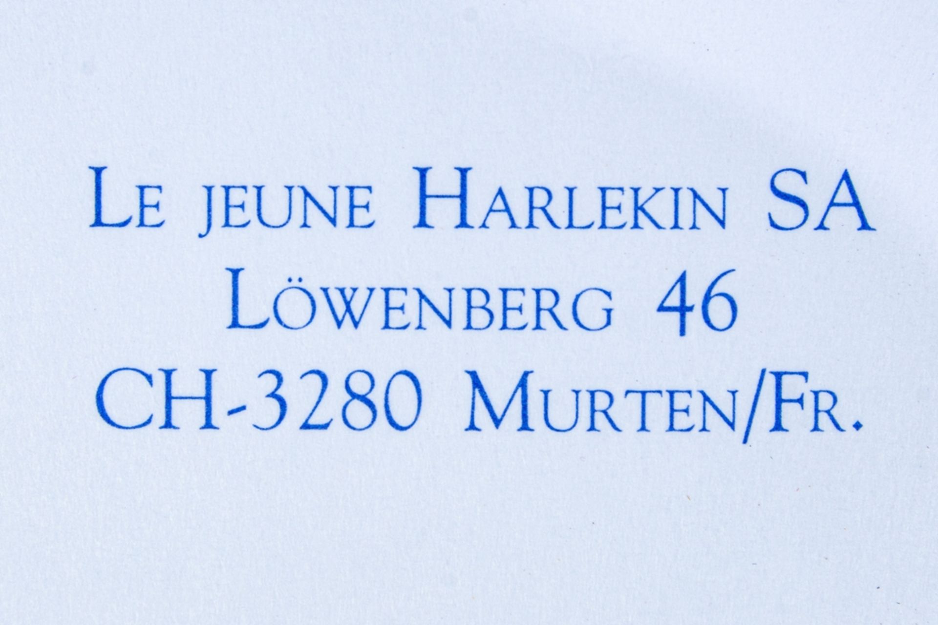 Meissener "Harlekin"-Dose, sächsisches Weißporzellan der 1990er Jahre mit Goldrand, Domino-Malerei  - Bild 14 aus 14