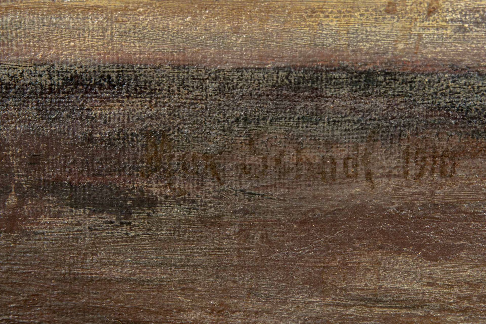 "Stilleben mit Karpfen", Gemälde Öl auf Platte, ca. 57 x 65 cm, unten rechts uneindeutig signiert & - Bild 8 aus 9