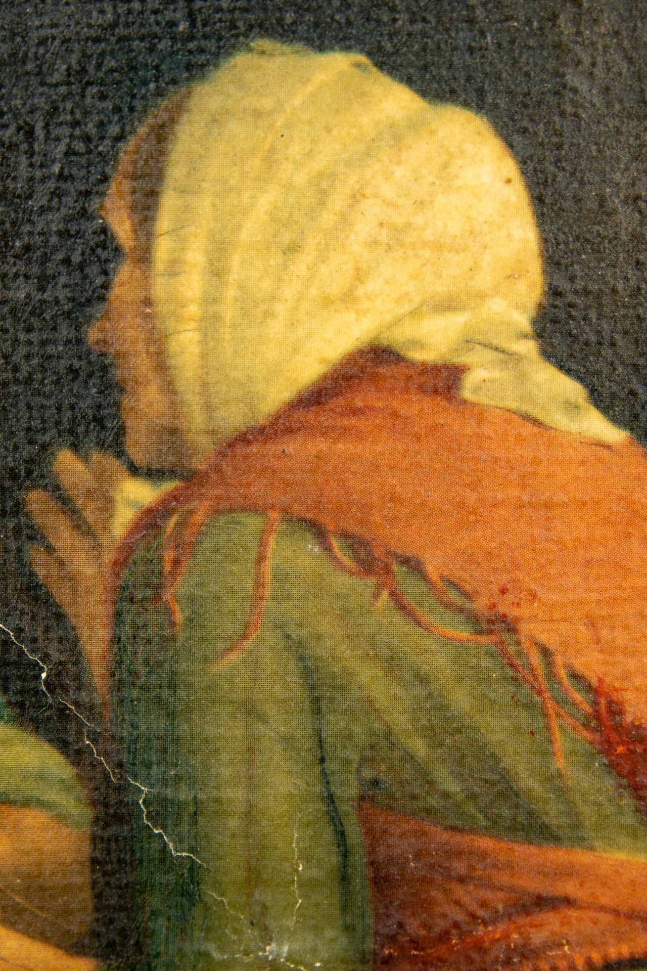 "Tratschende Bäuerinnen", Gemälde Öl auf Leinwand, unten rechts sign. & dat.: Carl Block 1875 = Car - Bild 9 aus 10