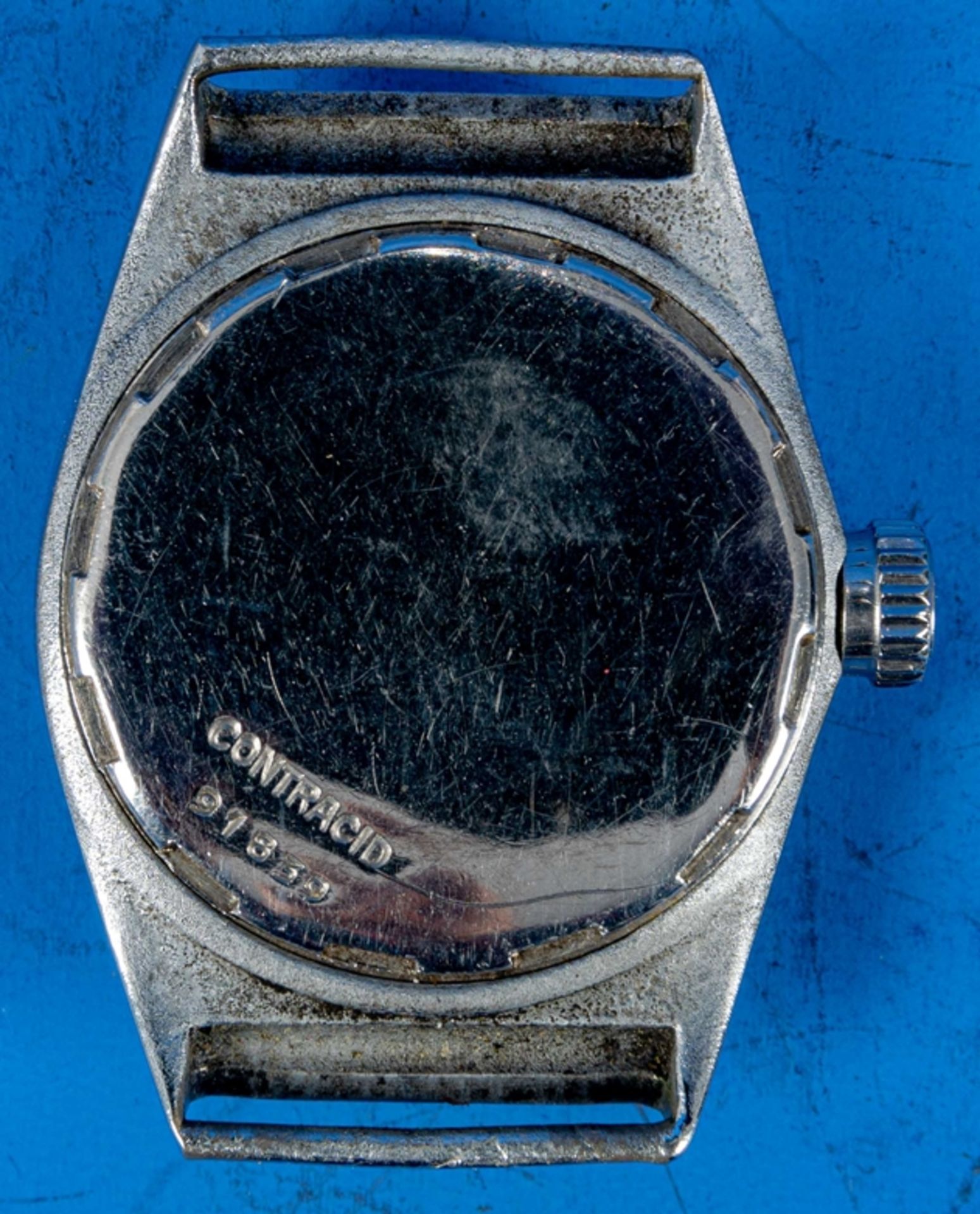 "REVUE SPORT" Unisex Armbanduhr, Stahlgehäuse, wohl 1930er Jahre, Gehäusedurchmesser ca. 28 mm, ara - Bild 5 aus 5