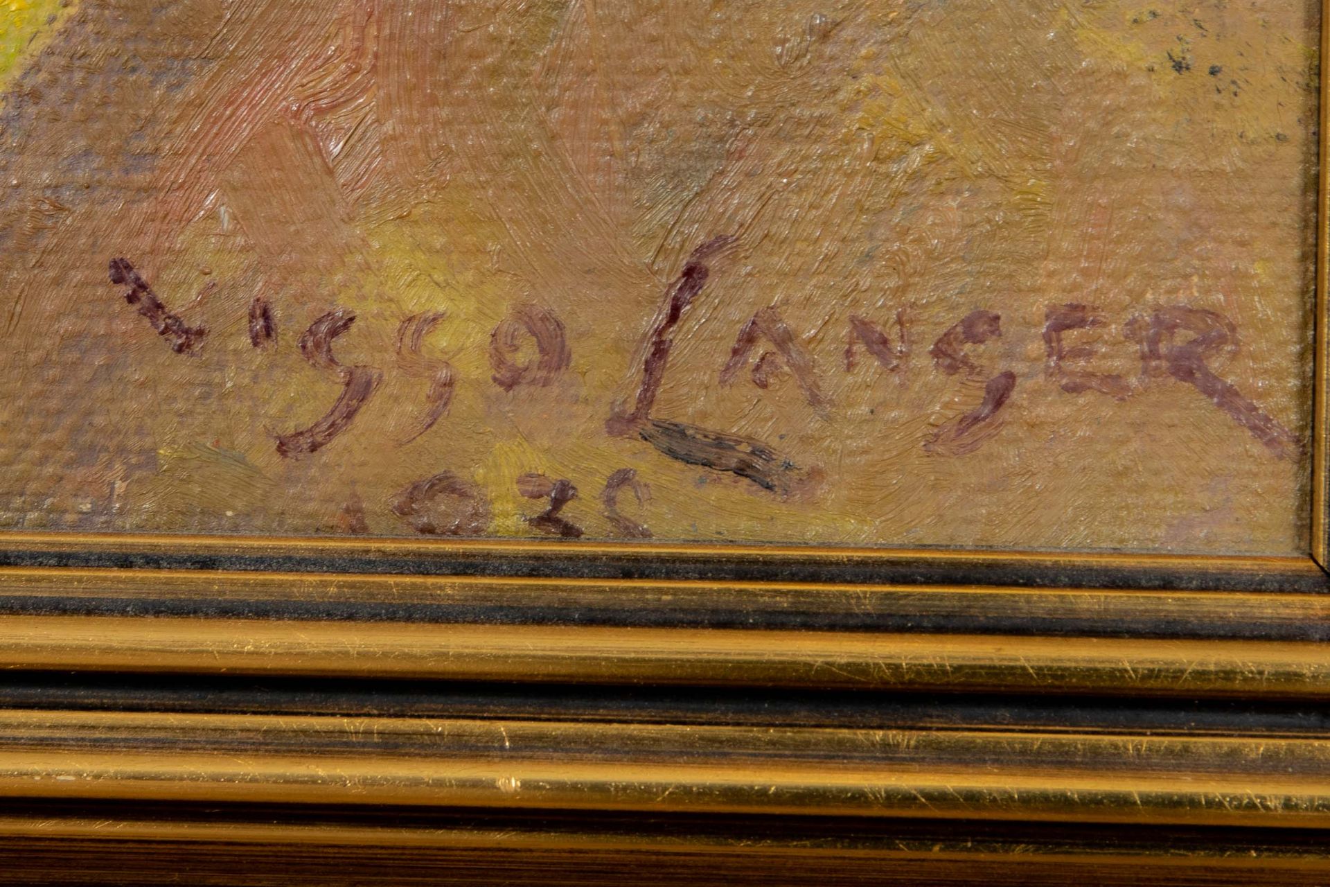 "Sommerliche Landschaft", Gemälde Öl auf Leinwand, ca. 51 x 72,5 cm, unten rechts signiert: "Viggo - Image 8 of 10